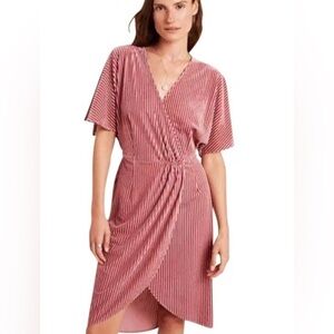 Sunday in Brooklyn Plisse Anthropologie Velvet Dress XS